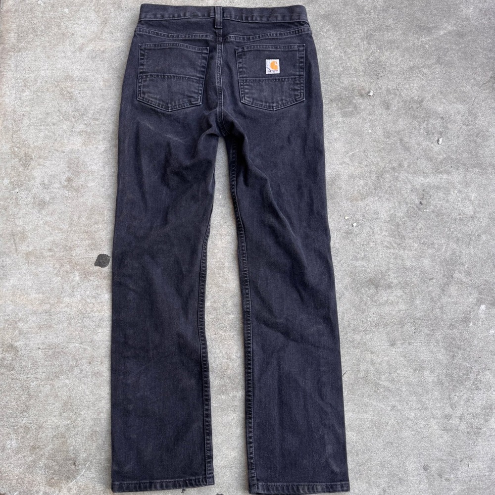 Carhartt Relaxed Fit Straight Leg Jeans Faded Black Denim Mens 30x31